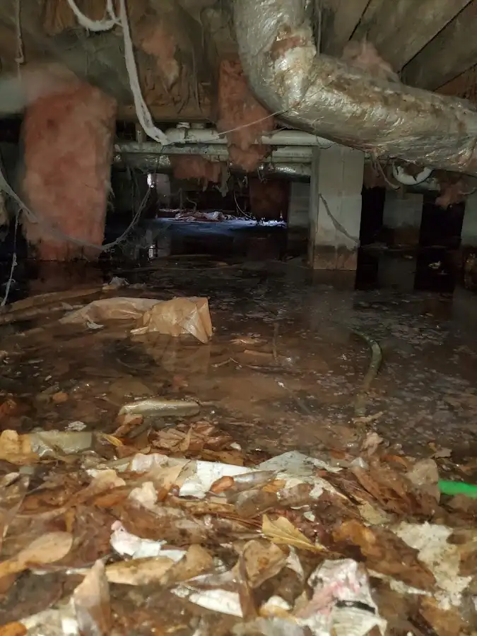 Crawl space flood assessment for Commercial Water Damage Restoration in Lindale